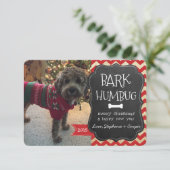 Bark Humbug Dog-kerstkaart Kaart (Staand voorkant)