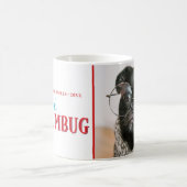 Bark Humbug Grappige Kersthond Custom Foto Koffiemok (Center)
