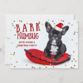 BARK Humbug Schattigee Bulldog Kerstfeest Kaart (Voorkant)