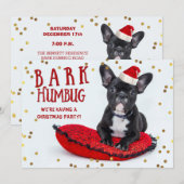 BARK Humbug Schattigee Bulldog Kerstfeest Kaart (Voorkant / Achterkant)
