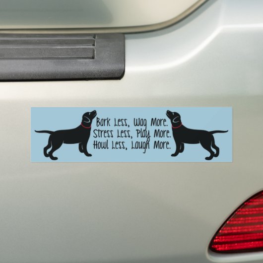 "Bark Miner, Wag Meer" Bumpersticker (Op auto)