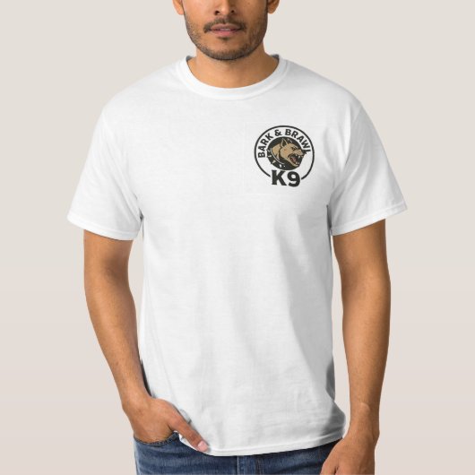 Bark N Brawl K9 T-shirt (Voorkant)