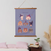 Bark of Behandel Hond in Kostuums Halloween Hangend Wandkleed (Slaapkamer)