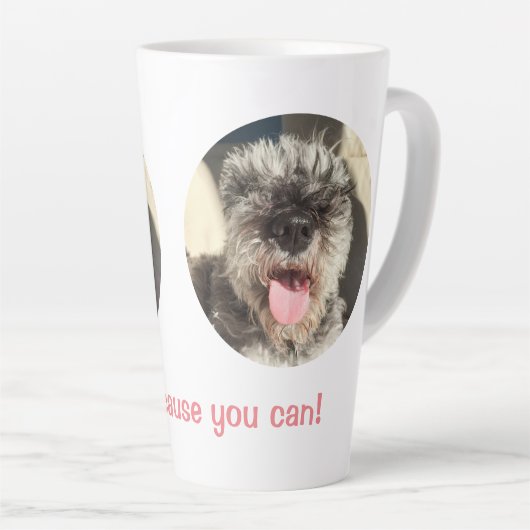 Bark omdat je kunt latte mok (Rechterhoek)