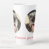 Bark omdat je kunt latte mok (Voorkant)