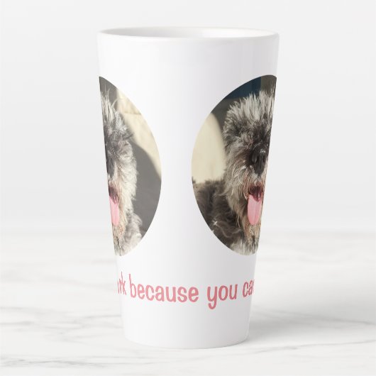 Bark omdat je kunt latte mok (Voorkant)