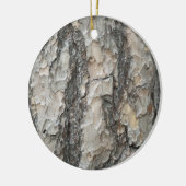 Bark Pine Wood Keramisch Ornament (Links)