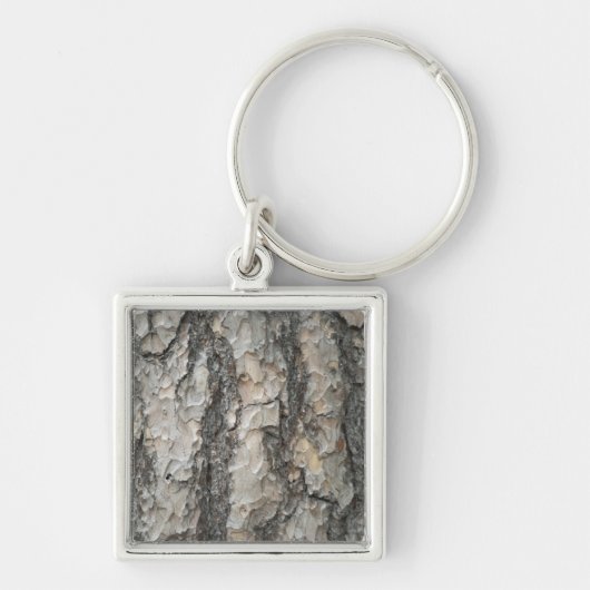 Bark Pine Wood Sleutelhanger (Voorkant)