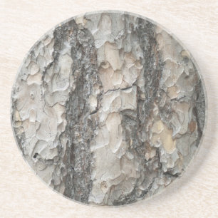 Bark Pine Wood Zandsteen Onderzetter