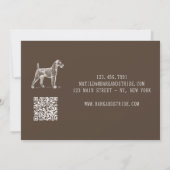 Bark & Stride Honden Uitlaten Zakelijke QR-code  Kaart (Achterkant)
