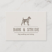 Bark & Stride Honden Uitlaten Zakelijke QR-code Visitekaartje (Voorkant)