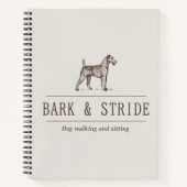 Bark & Stride Hondenuitlaatbedrijf QR-code Notitieboek (Voorkant)