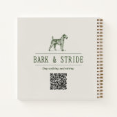 Bark & Stride Hondenuitlaatbedrijf QR-code Notitieboek (Achterkant)