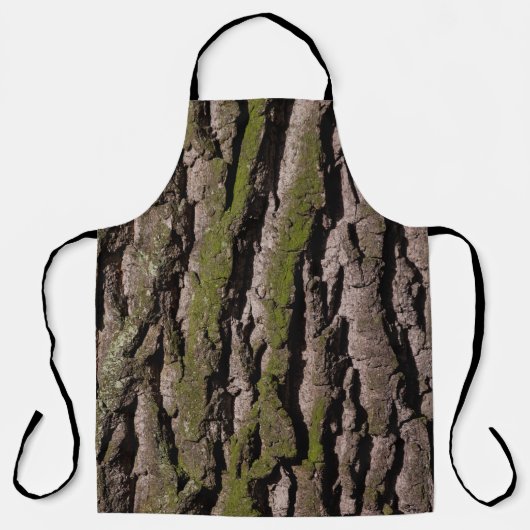Bark tree oak moss trunk wood schort (Voorkant)