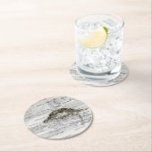 Bark van de vogelboom ronde kartonnen onderzetter (Insitu)