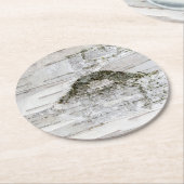 Bark van de vogelboom ronde kartonnen onderzetter (Gebogen)