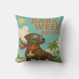 Bark Week gaat van start: Retro Flight Edition Kussen