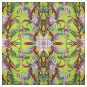 Barkcloth Abstracted Tiki Island Decor Stof (Swatch)