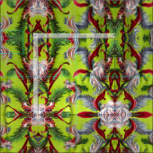 Barkcloth Abstracted Tiki Island Decor Stof (Delen)