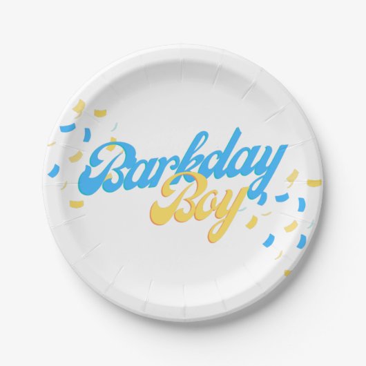 Barkday Boy Paper Bord (Voorkant)