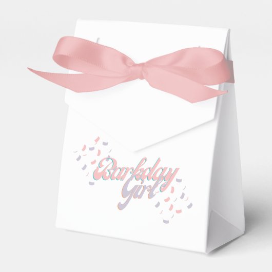 Barkday Girl Favor Box Bedankdoosjes (Voorkant Zijde)