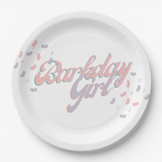 Barkday Girl Paper Bord (Voorkant)