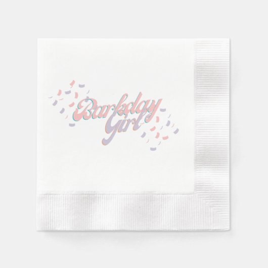 Barkday Girl Paper Napkin Servet (Voorkant)