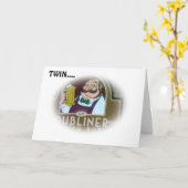 BARKEEP ZEGT OP DE TWEEDE MAANDAG "BOTTOMS UP" KAART (Gele Bloem)