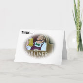 BARKEEP ZEGT OP DE TWEEDE MAANDAG "BOTTOMS UP" KAART (Voorkant)