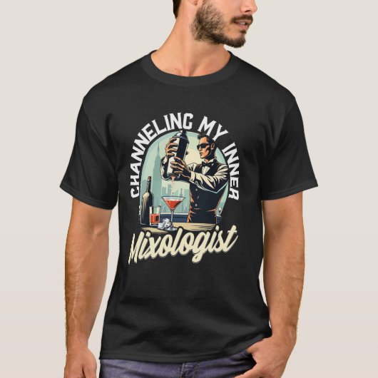 Barkeeper Bartender Barman Mixoloog T-shirt (Voorkant)
