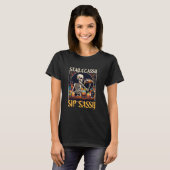 Barkeeper Bartender Bartending Stay Classy Sip SAS T-shirt (Voorkant volledig)