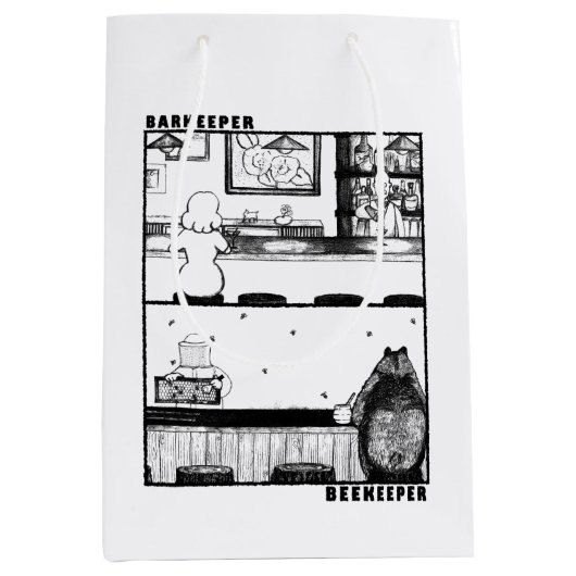 Barkeeper en imker medium cadeauzakje (Voorkant)
