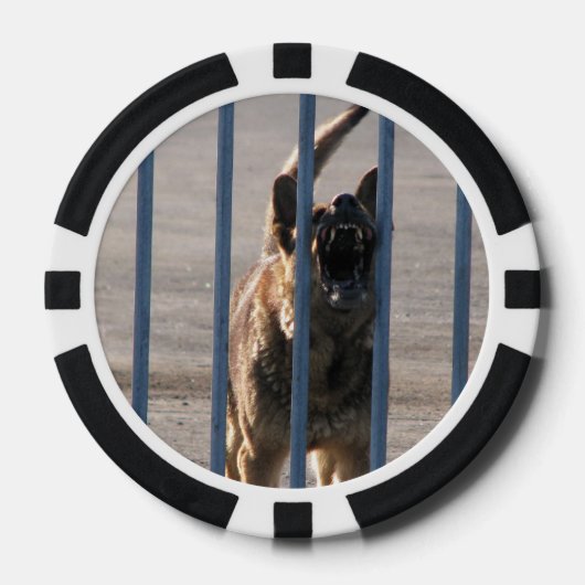 Barkeerhond Poker Chips (Voorkant)