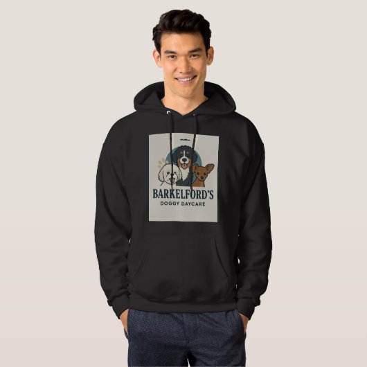 Barkelford'd Doggy Daycare Hoodie (Voorkant volledig)