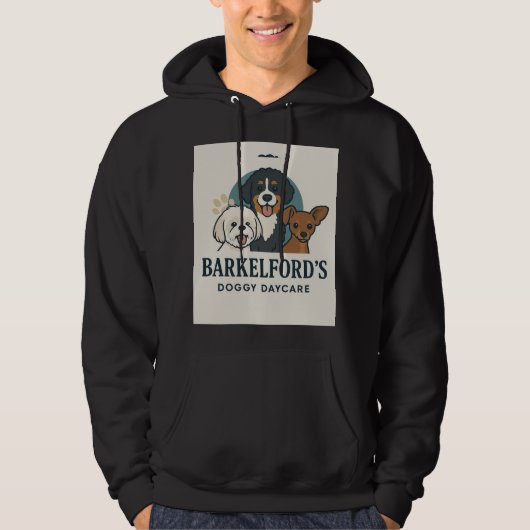 Barkelford'd Doggy Daycare Hoodie (Voorkant)