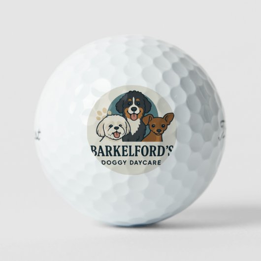 Barkelford's Titleist ProV1 Doggy Daycare golf bal (Voorkant)