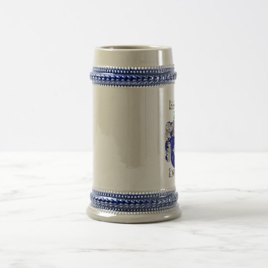 Barker Coat of Arms Stein / Barker Family Crest Bierpul (Center)