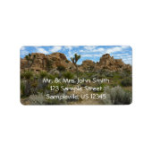 Barker Dam Loop Trail bij Joshua Tree National Par Etiket (Voorkant)