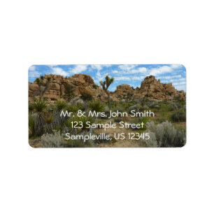 Barker Dam Loop Trail bij Joshua Tree National Par Etiket