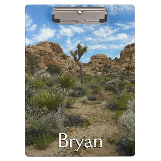 Barker Dam Loop Trail bij Joshua Tree National Par Klembord (Voorkant)