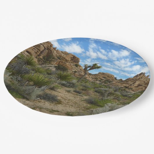 Barker Dam Loop Trail bij Joshua Tree National Par Papieren Bordje (Gekanteld)