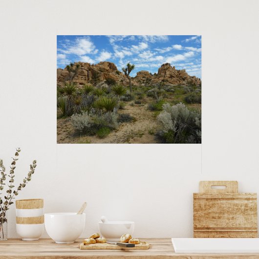 Barker Dam Loop Trail bij Joshua Tree National Par Poster (Keuken)