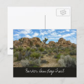 Barker Dam Loop Trail in het Joshua Tree National Briefkaart (Voorkant / Achterkant)