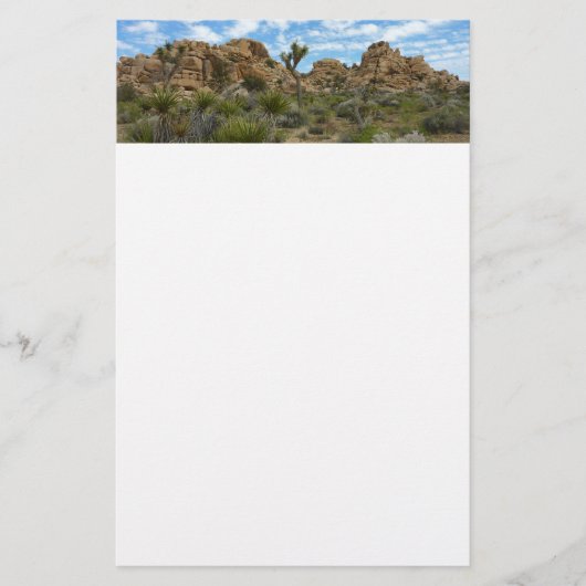 Barker Dam Loop Trail in het Joshua Tree National Briefpapier (Voorkant)