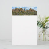Barker Dam Loop Trail in het Joshua Tree National Briefpapier (Staand voorkant)