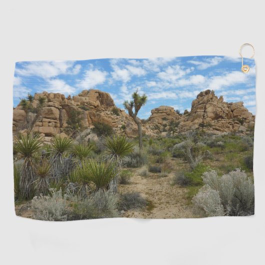 Barker Dam Loop Trail in het Joshua Tree National  Golfhanddoek (Horizontaal)