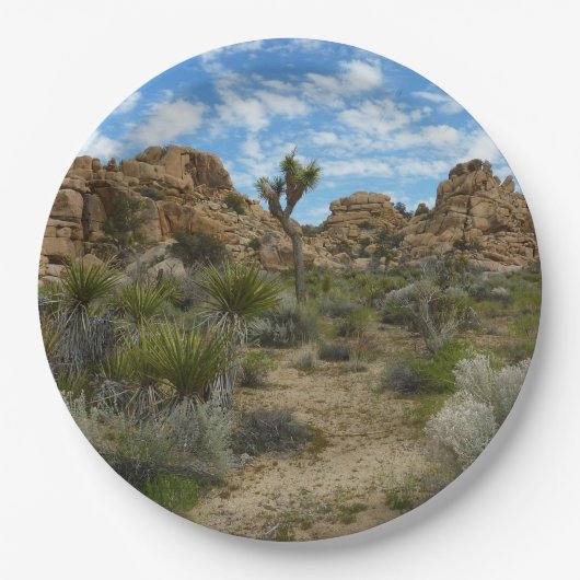 Barker Dam Loop Trail in het Joshua Tree National Papieren Bordje (Voorkant)