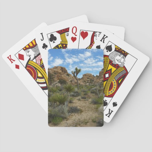 Barker Dam Loop Trail in het Joshua Tree National  Pokerkaarten (Achterkant)