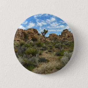 Barker Dam Loop Trail in het Joshua Tree National Ronde Button 5,7 Cm