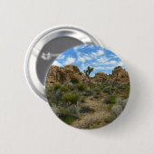 Barker Dam Loop Trail in het Joshua Tree National Ronde Button 5,7 Cm (Voorkant /achterkant)